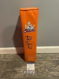 Andy Reid Signed Kansas City Chiefs Super Bowl Touchdown Pylon Psa Coa Autograph