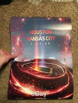Arrowhead Poster #441-500. AFC Divisional Playoff. KC Chiefs Super Bowl. Houston