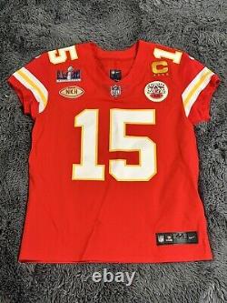 Authentic Mahomes Kansas City Chiefs Super Bowl 58 Elite Jersey Sz 44/L