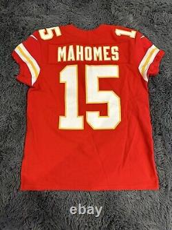 Authentic Mahomes Kansas City Chiefs Super Bowl 58 Elite Jersey Sz 44/L