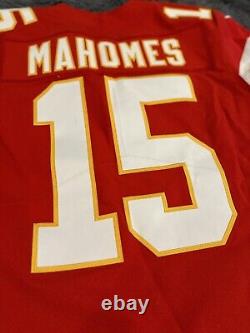 Authentic Mahomes Kansas City Chiefs Super Bowl 58 Elite Jersey Sz 44/L