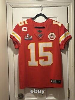 Authentic Patrick Mahomes Chiefs Super Bowl 54 Nike Elite Jersey Men Size 40
