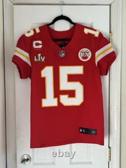 Authentic Patrick Mahomes Chiefs Super Bowl 55 Nike Elite Jersey Men Size 40