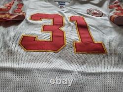 Authentic Priest Holmes Kansas City Chiefs El Salvador White Reebok Jersey 50