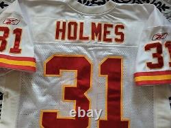 Authentic Priest Holmes Kansas City Chiefs El Salvador White Reebok Jersey 50