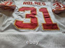 Authentic Priest Holmes Kansas City Chiefs El Salvador White Reebok Jersey 50