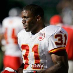 Authentic Priest Holmes Kansas City Chiefs El Salvador White Reebok Jersey 50