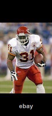 Authentic Priest Holmes Kansas City Chiefs El Salvador White Reebok Jersey 50
