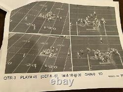 Authentic Super Bowl 55 LV Tampa Bay Kansas City B&W Game Used PLAY SHEETS Paper