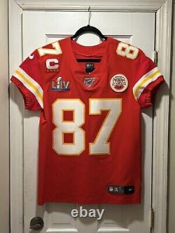 Authentic Travis Kelce Chiefs Super Bowl 54 Nike Elite Jersey Men Size 40