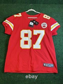 Authentic Travis Kelce Chiefs Super Bowl Nike Vapor Elite Jersey Men Size 48