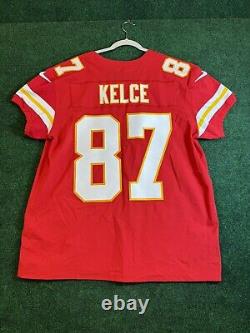 Authentic Travis Kelce Chiefs Super Bowl Nike Vapor Elite Jersey Men Size 48