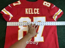 Authentic Travis Kelce Chiefs Super Bowl Nike Vapor Elite Jersey Men Size 48