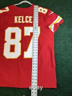 Authentic Travis Kelce Chiefs Super Bowl Nike Vapor Elite Jersey Men Size 48