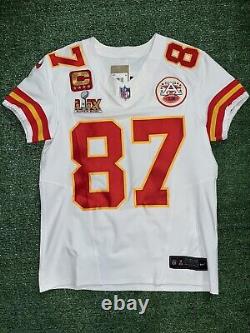Authentic Travis Kelce Kansas City Chiefs Super Bowl 59 Vapor FUSE Elite Jersey