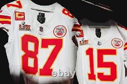 Authentic Travis Kelce Kansas City Chiefs Super Bowl 59 Vapor FUSE Elite Jersey