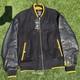 Boss X Nfl Super Bowl Lix Men's Black Leather Sleeve Varsity Jacket Nwt