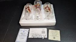 Bradford Exchange Limited Edition NFL Pilsner Glass Set. Kansas City Chiefs