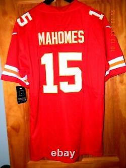 Brand New WO/ Tags PATRICK MAHOMES Kansas City Chiefs SUPERBOWL 54 Jersey, LARGE