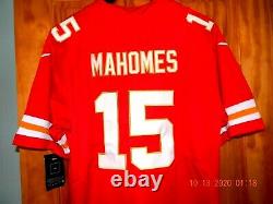 Brand New WO/ Tags PATRICK MAHOMES Kansas City Chiefs SUPERBOWL 54 Jersey, LARGE