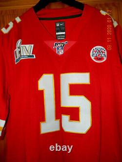 Brand New with Tags PATRICK MAHOMES Kansas City Chiefs SUPERBOWL 54 Jersey, Large