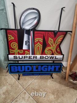 Bud Light Beer Super Bowl LIX LED Chiefs Eagles Nfl Football Swift Swifty Eras