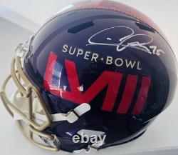 CHRIS JONES SIGNED KANSAS CITY CHIEFS SUPER BOWL 58 LVIII HELMET Full Size