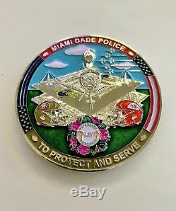 Challenge Coin Super Bowl 54 LIV Miami Dade Police Sheriff Kansas City Chiefs FL