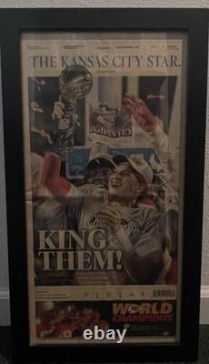 Chiefs 2020 Super Bowl Framed Newspaper