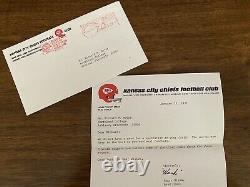 Chiefs Hank Stram Reigning Super Bowl World Champion Signed Letter 1971