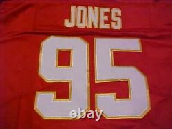 Chiefs Jones 95 Superbowl 57 Nike Men's Onfield Stitched KC Red XXL Jersey 2XL