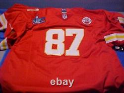 Chiefs Kelce 87 Superbowl 57 Nike Men's Onfield Stitched KC Red XXL Jersey 2XL