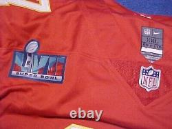 Chiefs Kelce 87 Superbowl 57 Nike Men's Onfield Stitched KC Red XXL Jersey 2XL