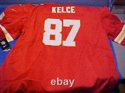 Chiefs Kelce 87 Superbowl 57 Nike Men's Onfield Stitched KC Red XXL Jersey 2XL