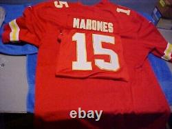 Chiefs Mahomes 15 Superbowl 57 Nike Men's Onfield Stitched KC Red XXL Jersey 2XL