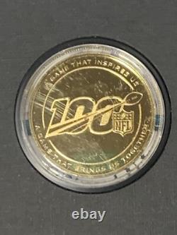 Chiefs Mahomes 1st SUPER BOWL LIV Official Game Coin COA NFL 100 24kt limited