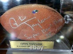 Chiefs Superbowl 4 Champs 1969 Otis Taylor Signed Football