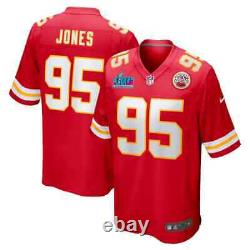 Chris Jones Kansas City Chiefs Nike Super Bowl LVII Patch Game Jersey Men's NFL