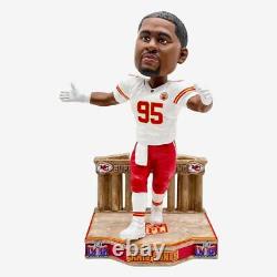 Chris Jones Kansas City Chiefs Super Bowl LVIII Bound Bobblehead NFL Football