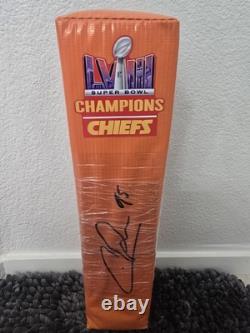 Chris Jones Signed Kansas City Chiefs Super Bowl LVIII Pylon Full Size Beckett