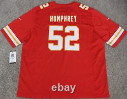 Creed Humphrey Kansas City Chiefs Men's 2XL Red Super Bowl LVII Nike Game Jersey