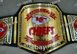 Custom Kansas City Chiefs LVIII Championship Belt 2MM Brass