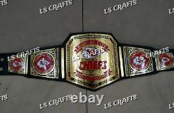 Custom Kansas City Chiefs LVIII Championship Belt 2MM Brass