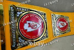 Custom Kansas City Chiefs Super Bowl LVIII Championship Belt 2MM Brass