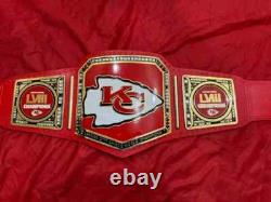 Custom Kansas City Chiefs Super Bowl LVIII Championship Belt Adult Size 2MM/4MM