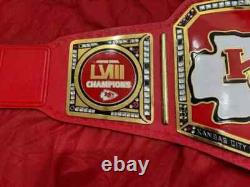 Custom Kansas City Chiefs Super Bowl LVIII Championship Belt Adult Size 2MM/4MM