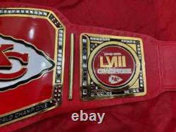Custom Kansas City Chiefs Super Bowl LVIII Championship Belt Adult Size 2MM/4MM