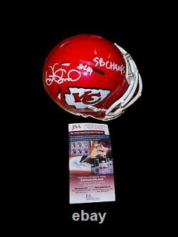 DANIEL SORENSEN Signed KANSAS CITY CHIEFS Mini Helmet RARE JSA Super Bowl