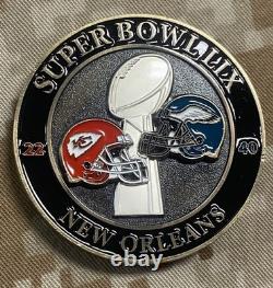 Donald Trump Super Bowl USSS Secret Service Eagles Chiefs NFL CAT Challenge Coin
