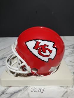 Ed Budde #71 Super Bowl IV Signed Riddell Mini Helmet Kansas City Chiefs COA